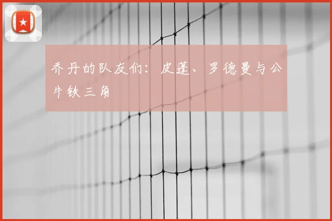 乔丹的队友们：皮蓬、罗德曼与公牛铁三角